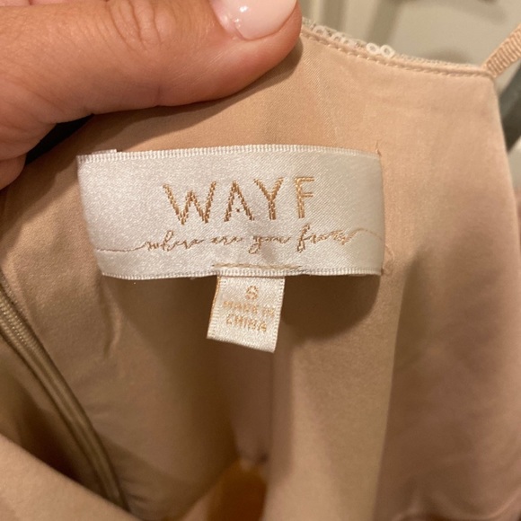 Wayf S ShopBop Beaded Gown Pink Nude Blush - Picture 5 of 5